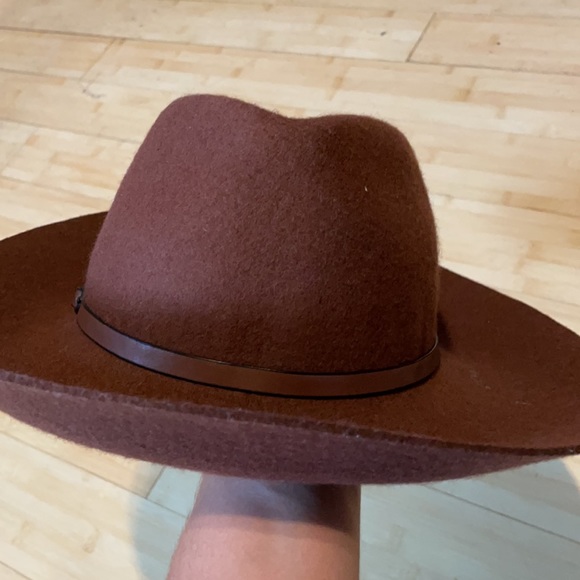 Free shipping: stylish brown wool hat never worn - Picture 3 of 11